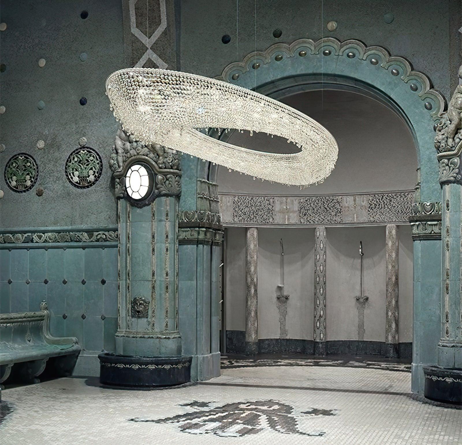 Bior Embellished Crystal Pendant Light-Neutral Decor