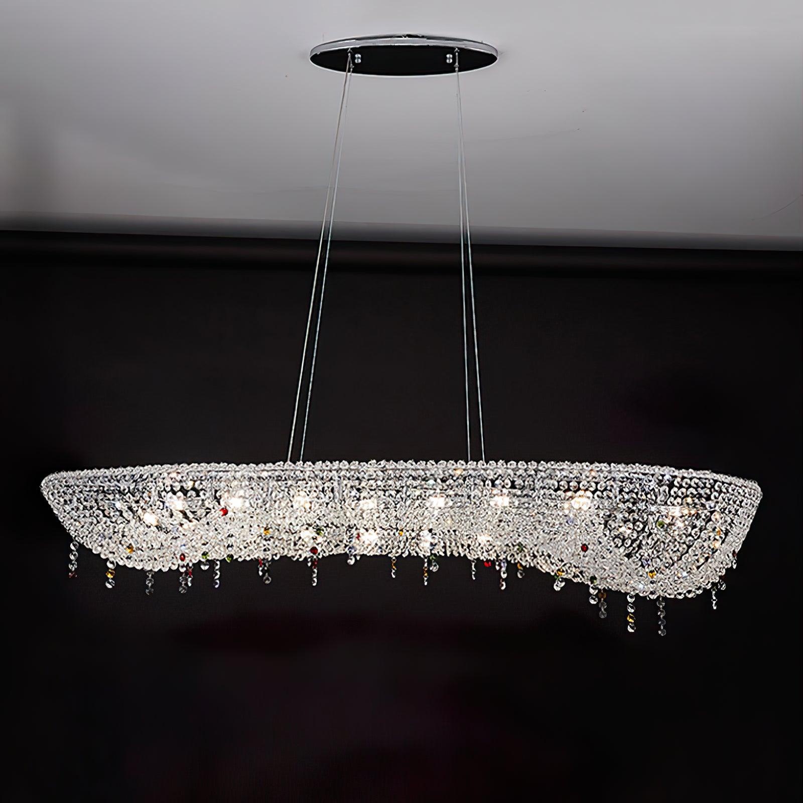 Bior Embellished Crystal Pendant Light-Neutral Decor