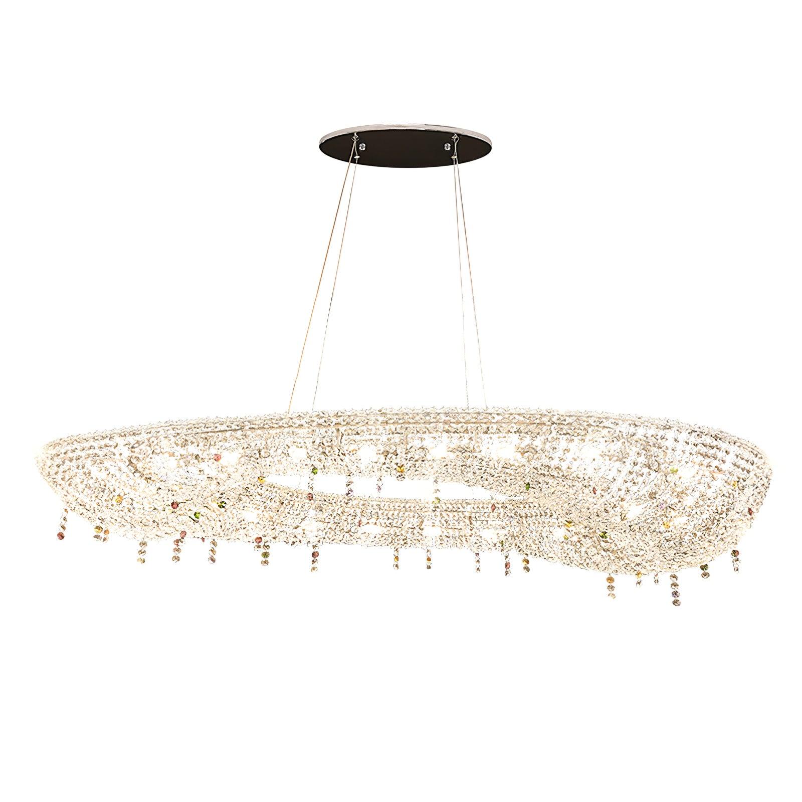 Bior Embellished Crystal Pendant Light-Neutral Decor