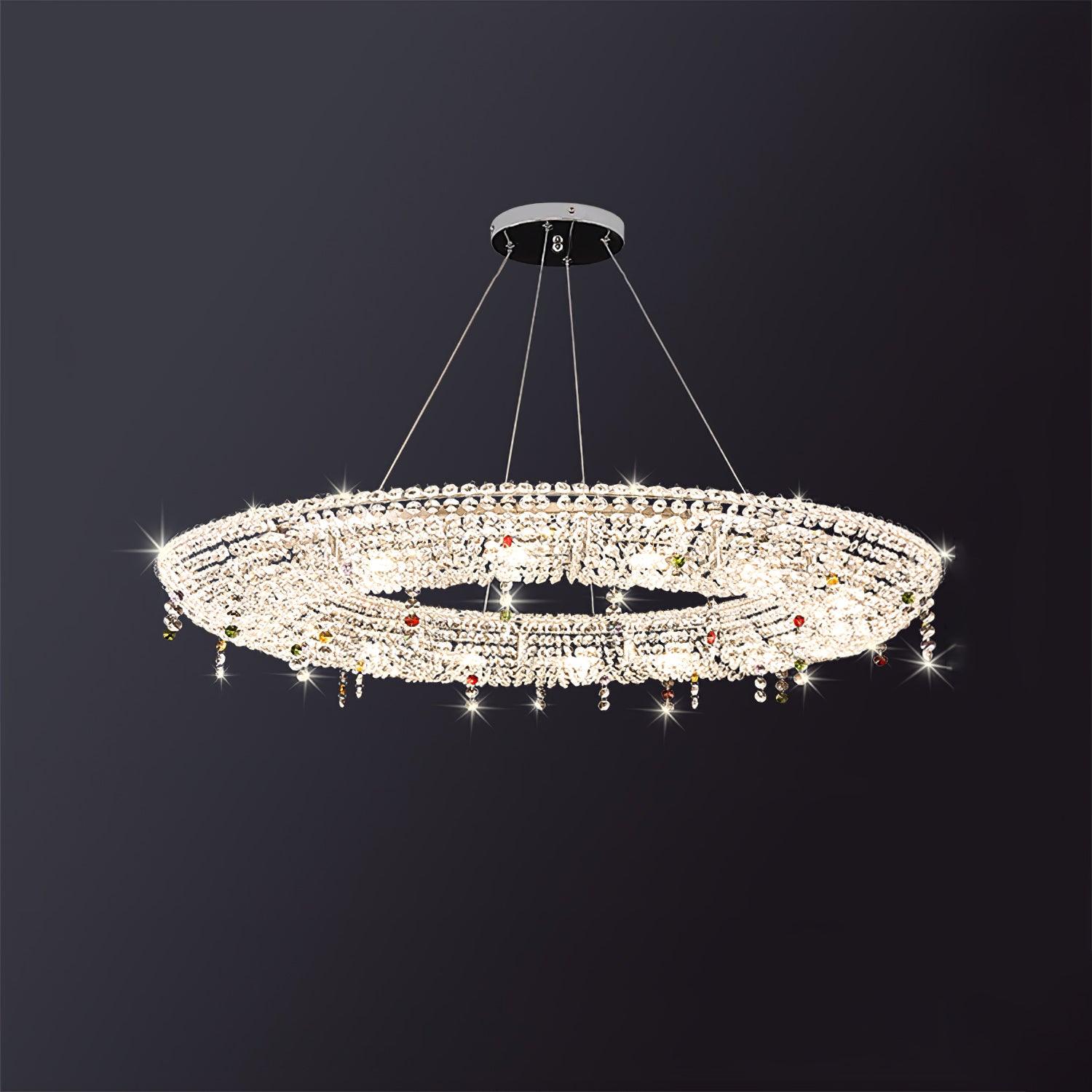 Bior Embellished Crystal Pendant Light-Neutral Decor