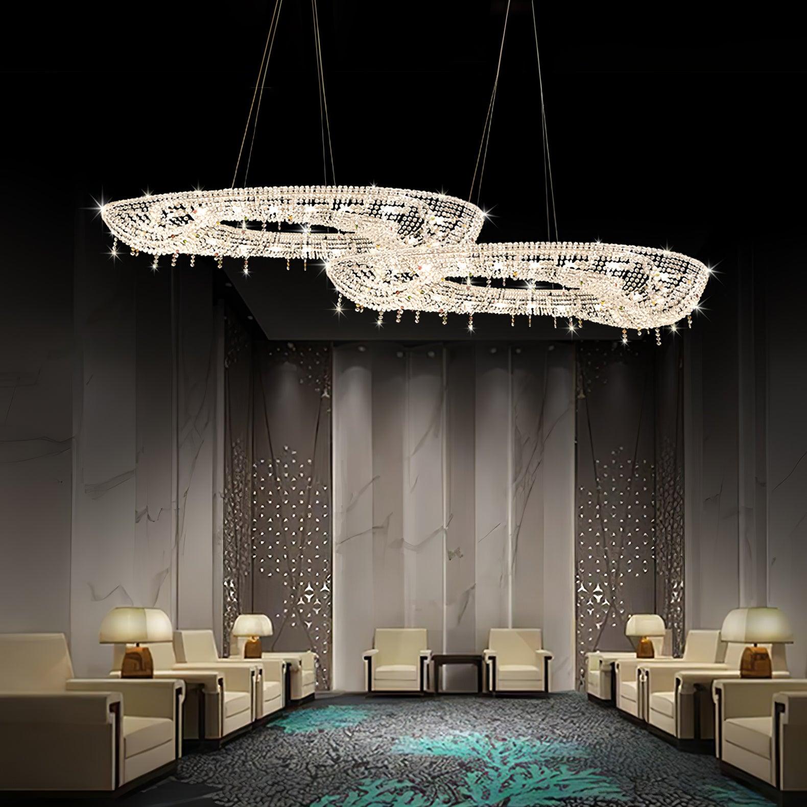 Bior Embellished Crystal Pendant Light-Neutral Decor