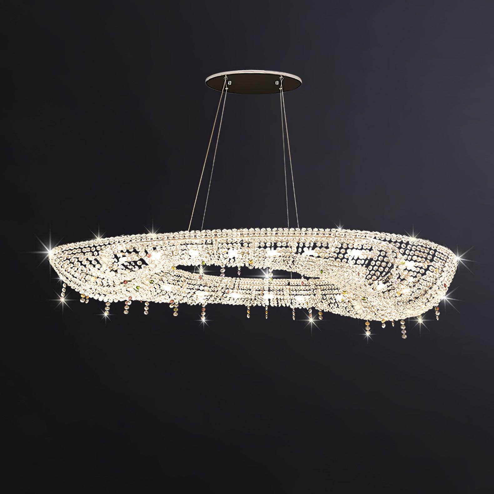 Bior Embellished Crystal Pendant Light-Neutral Decor