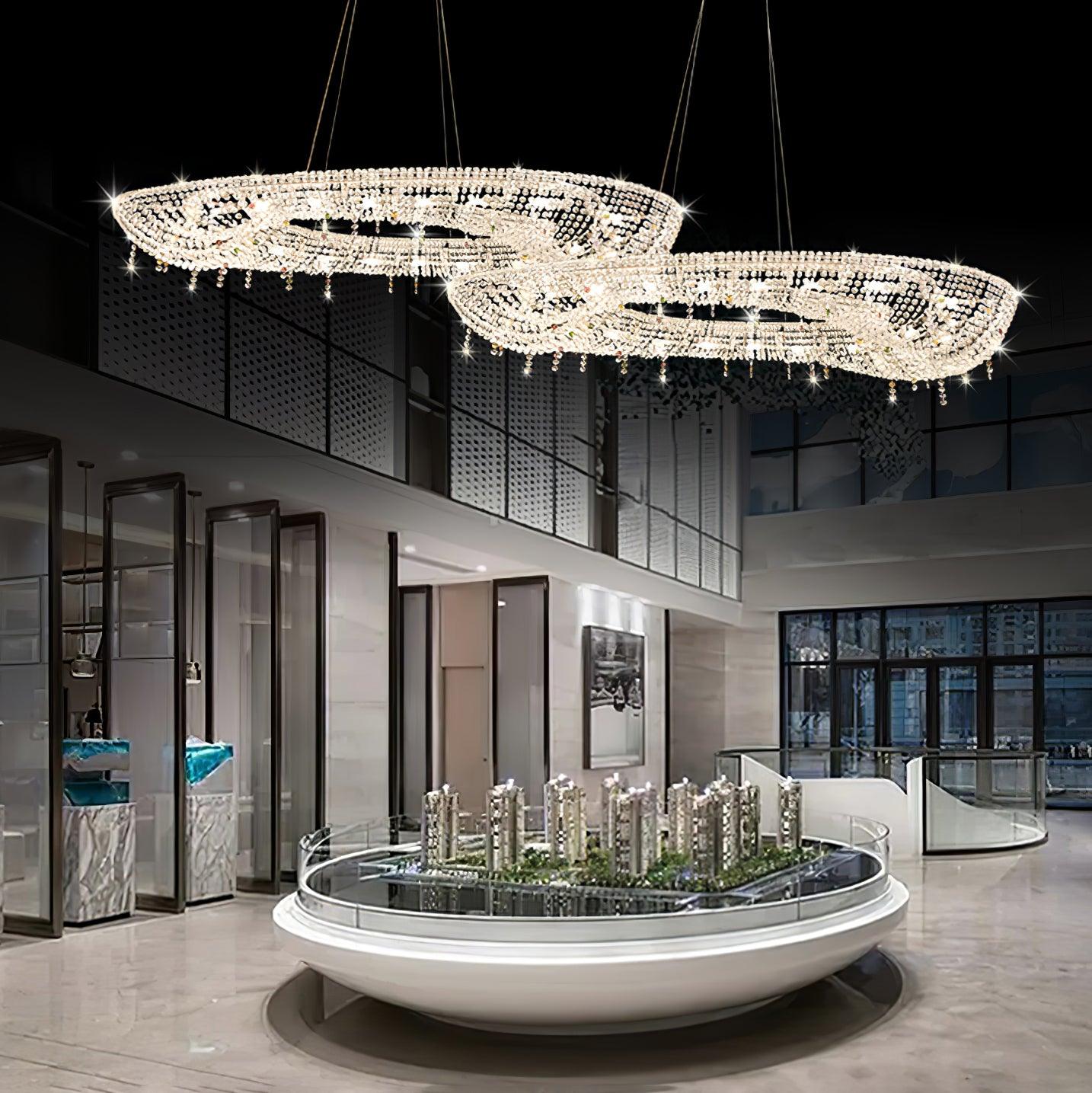 Bior Embellished Crystal Pendant Light-Neutral Decor