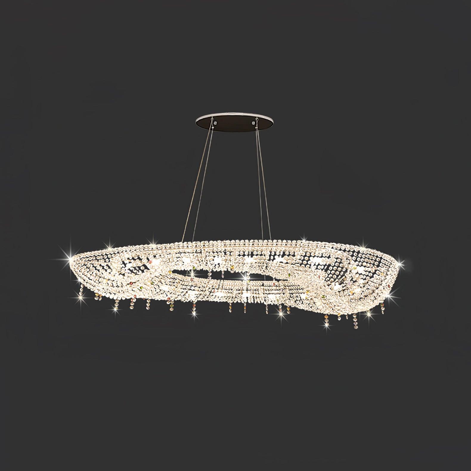 Bior Embellished Crystal Pendant Light-Neutral Decor