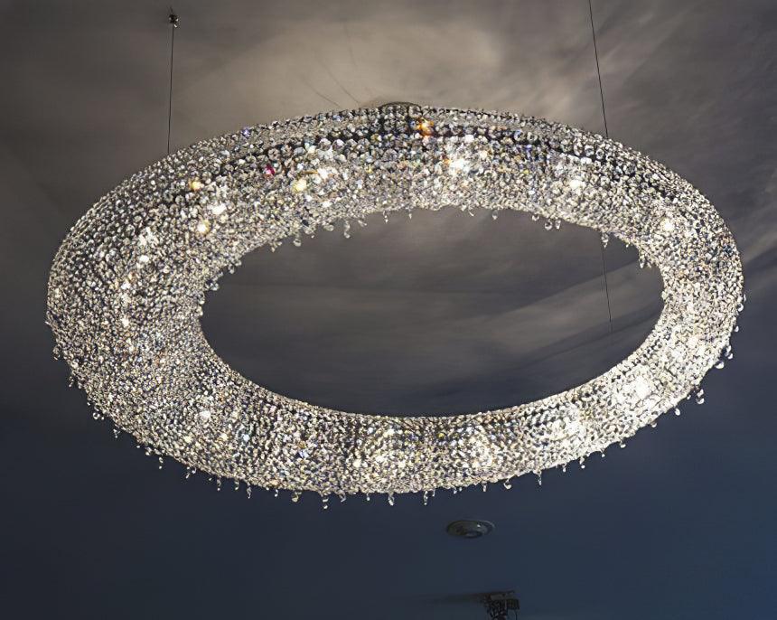 Bior Embellished Crystal Pendant Light-Neutral Decor