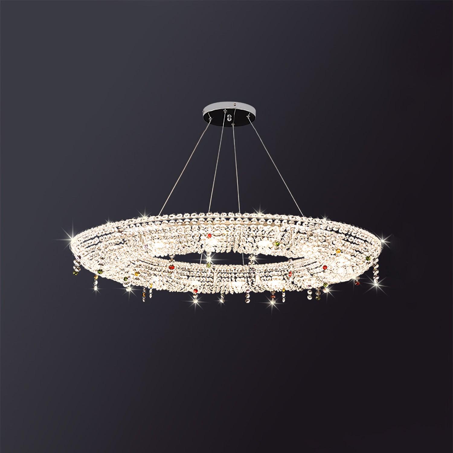 Bior Embellished Crystal Pendant Light-Neutral Decor