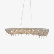 Bior Embellished Crystal Pendant Light-Neutral Decor