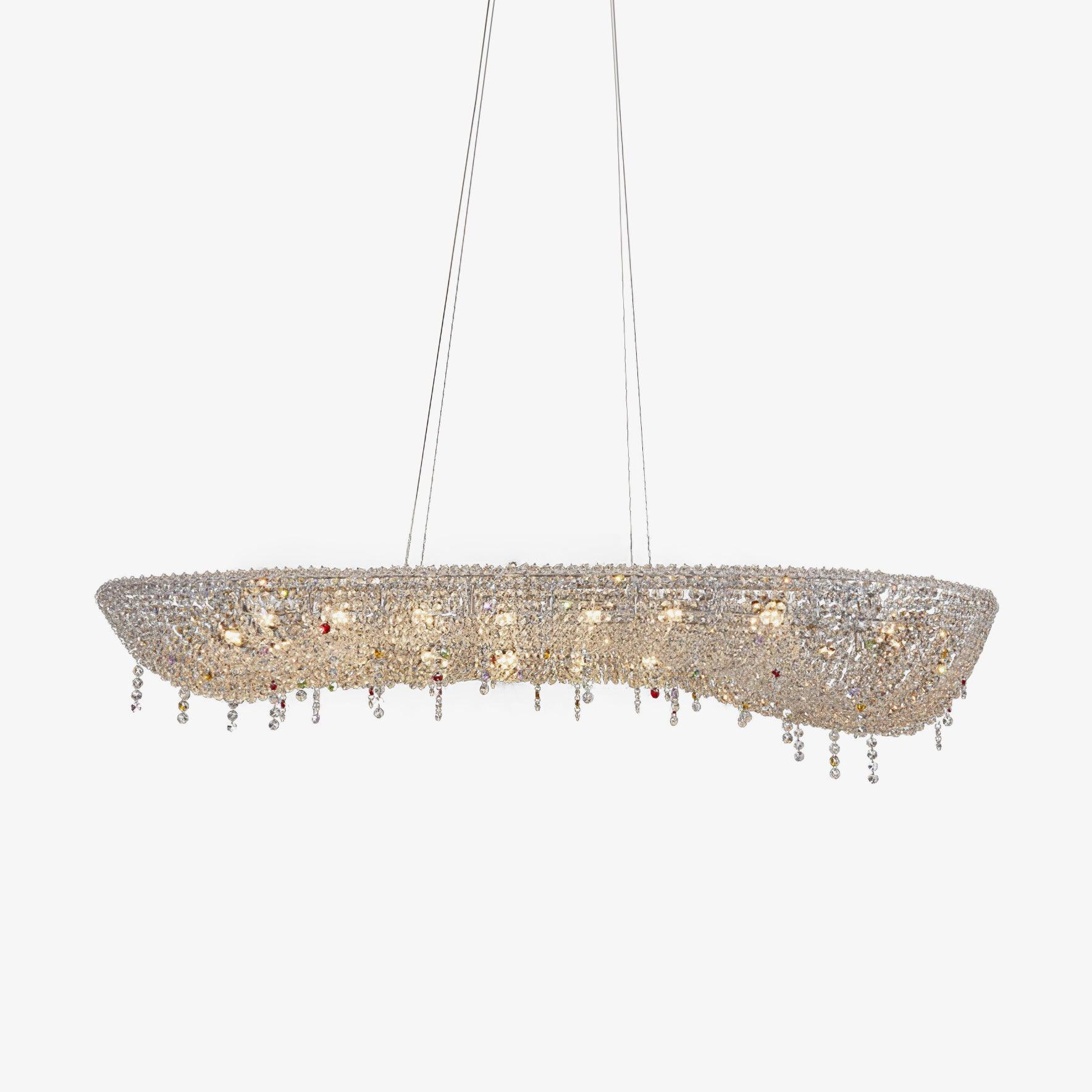 Bior Embellished Crystal Pendant Light-Neutral Decor