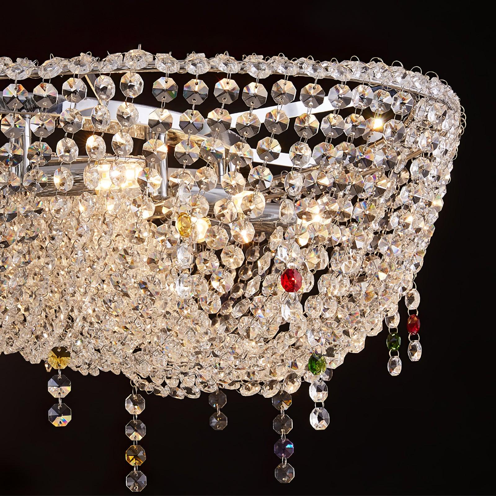 Bior Embellished Crystal Pendant Light-Neutral Decor