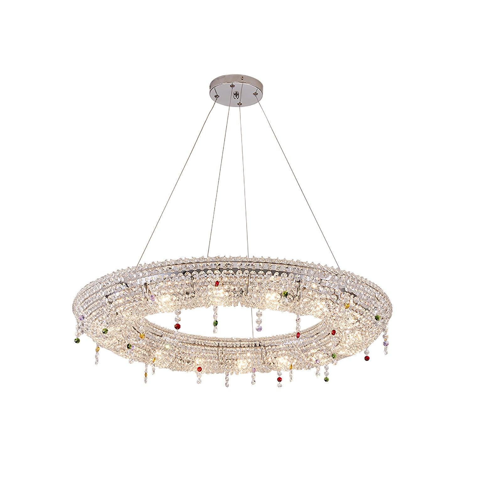 Bior Embellished Crystal Pendant Light-Neutral Decor