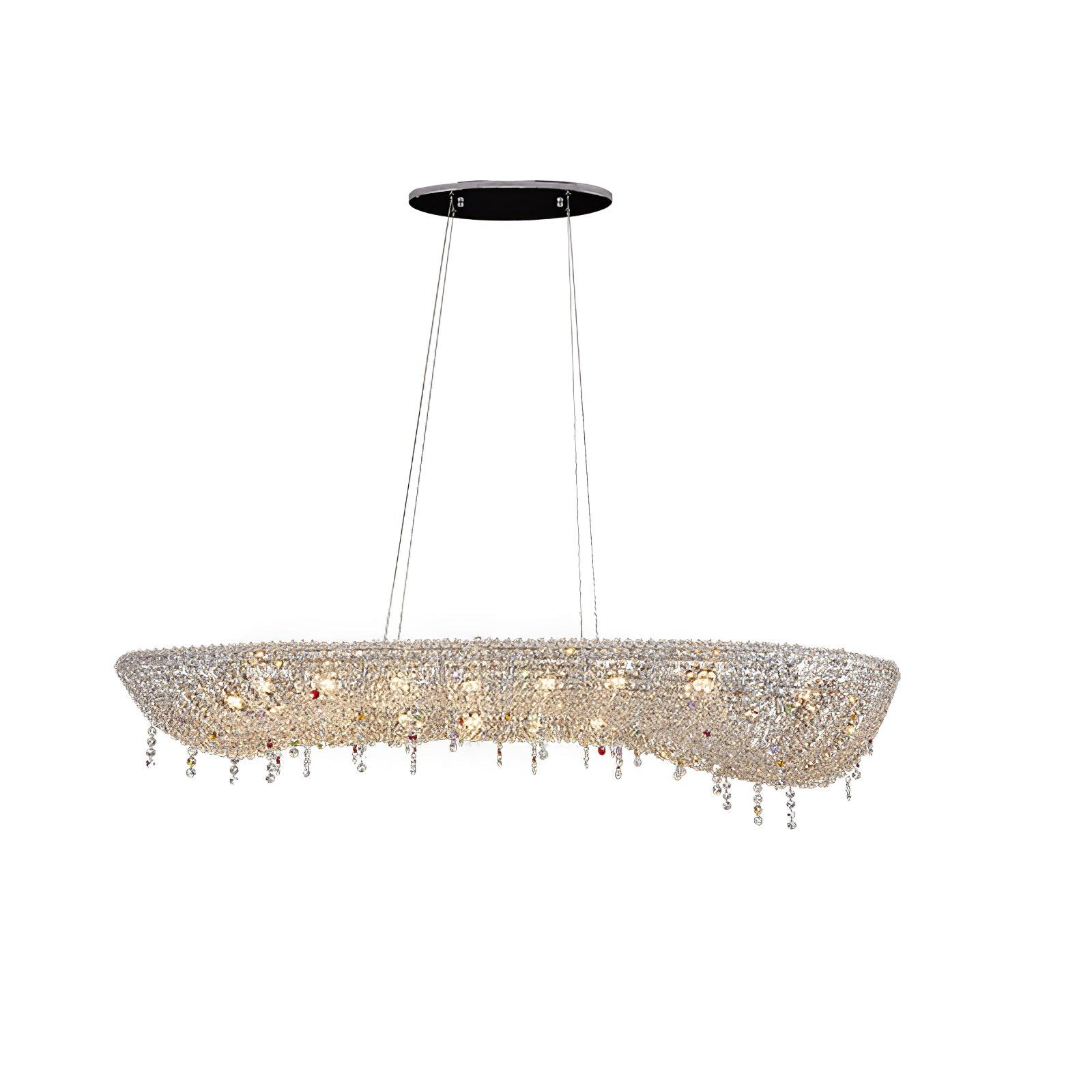 Bior Embellished Crystal Pendant Light-Neutral Decor