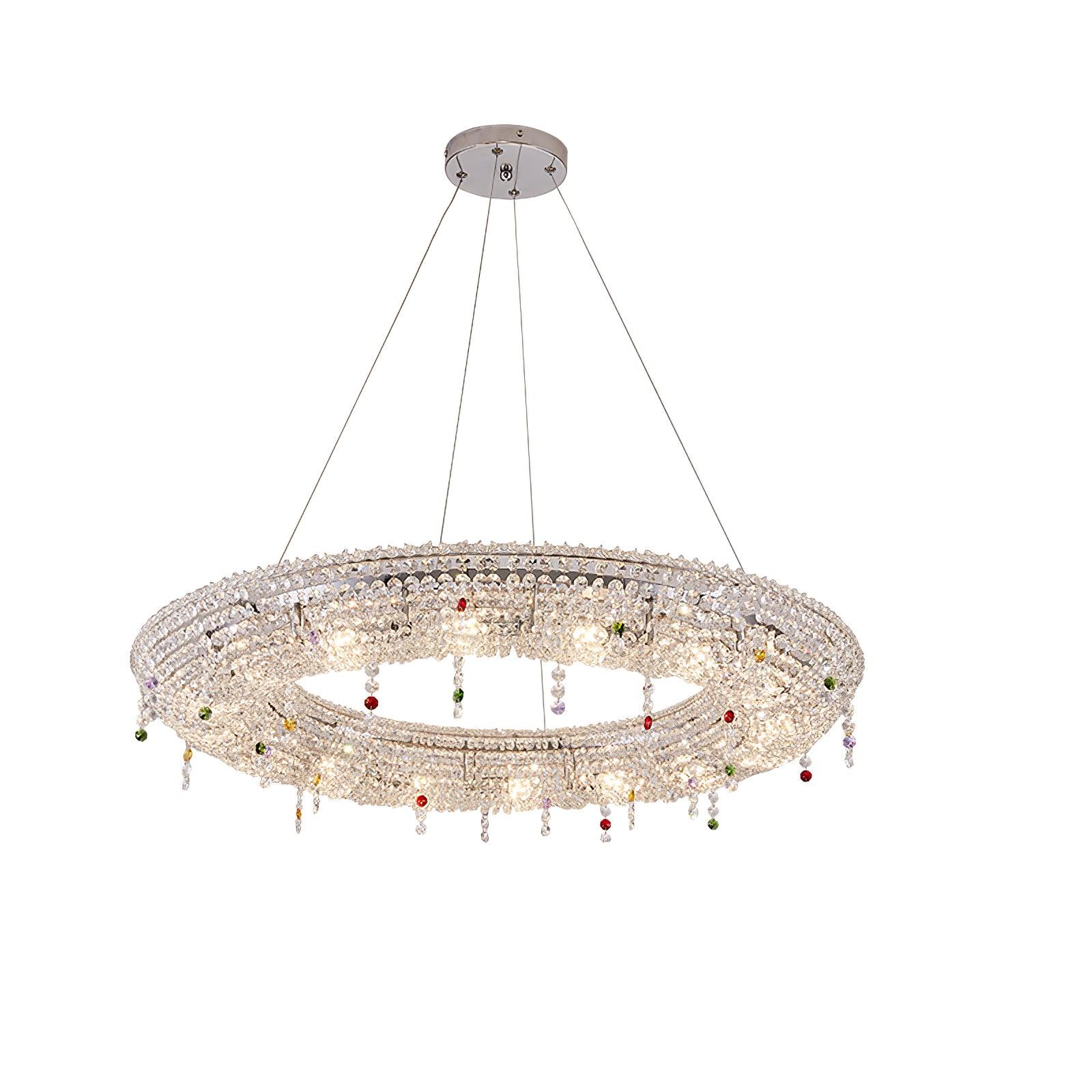 Bior Embellished Crystal Pendant Light-Neutral Decor