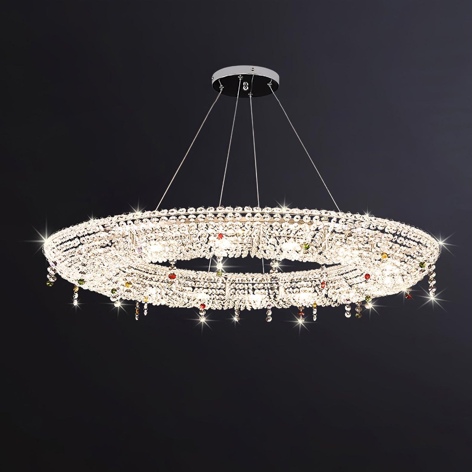 Bior Embellished Crystal Pendant Light-Neutral Decor