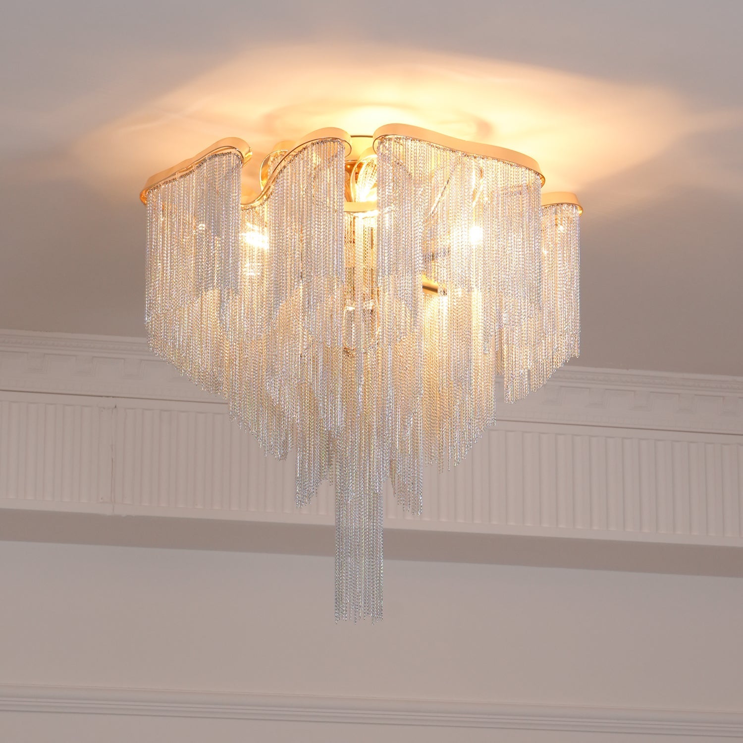 Mevrin Ceiling Lamp Modern Tassel Art-Neutral Decor