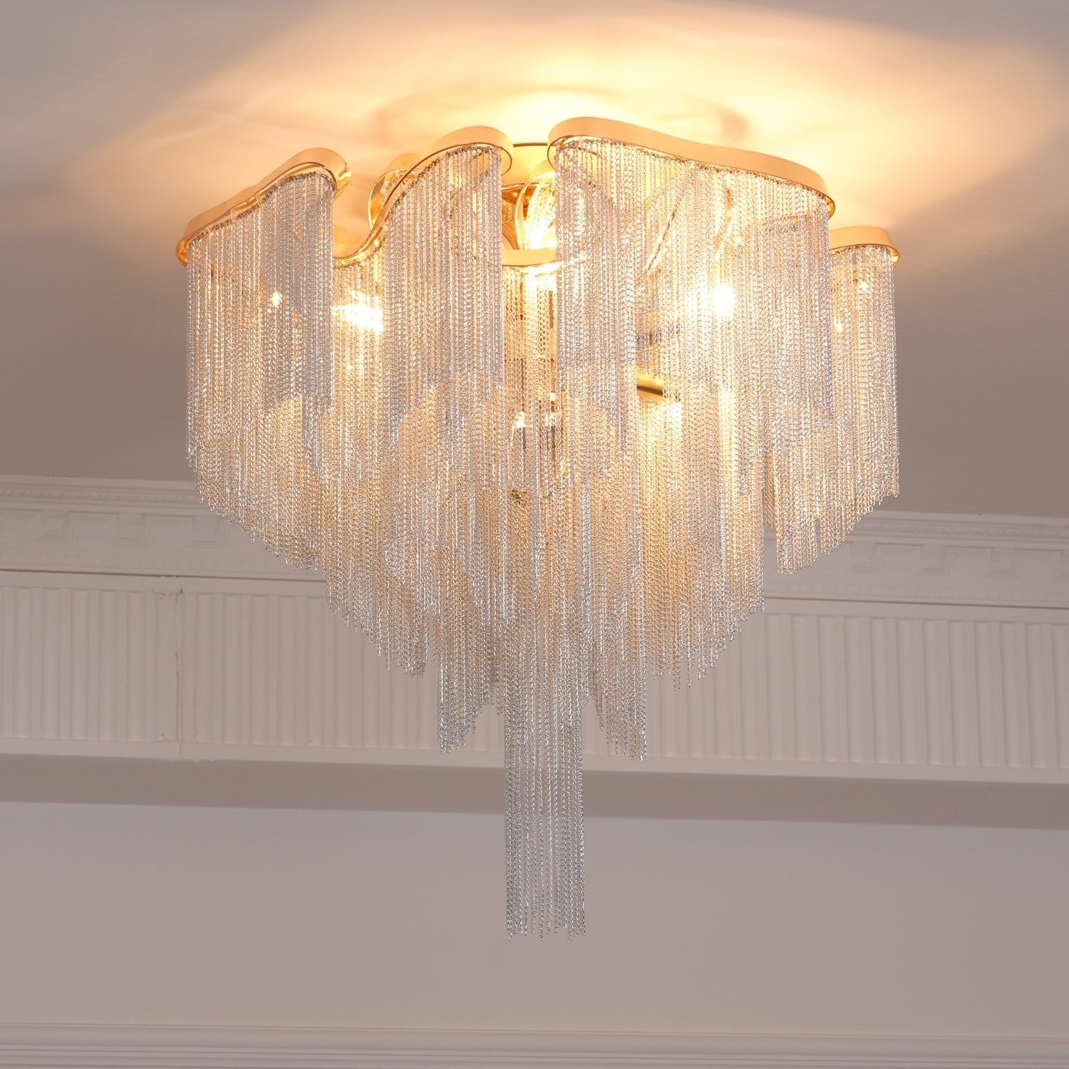 Mevrin Ceiling Lamp Modern Tassel Art-Neutral Decor