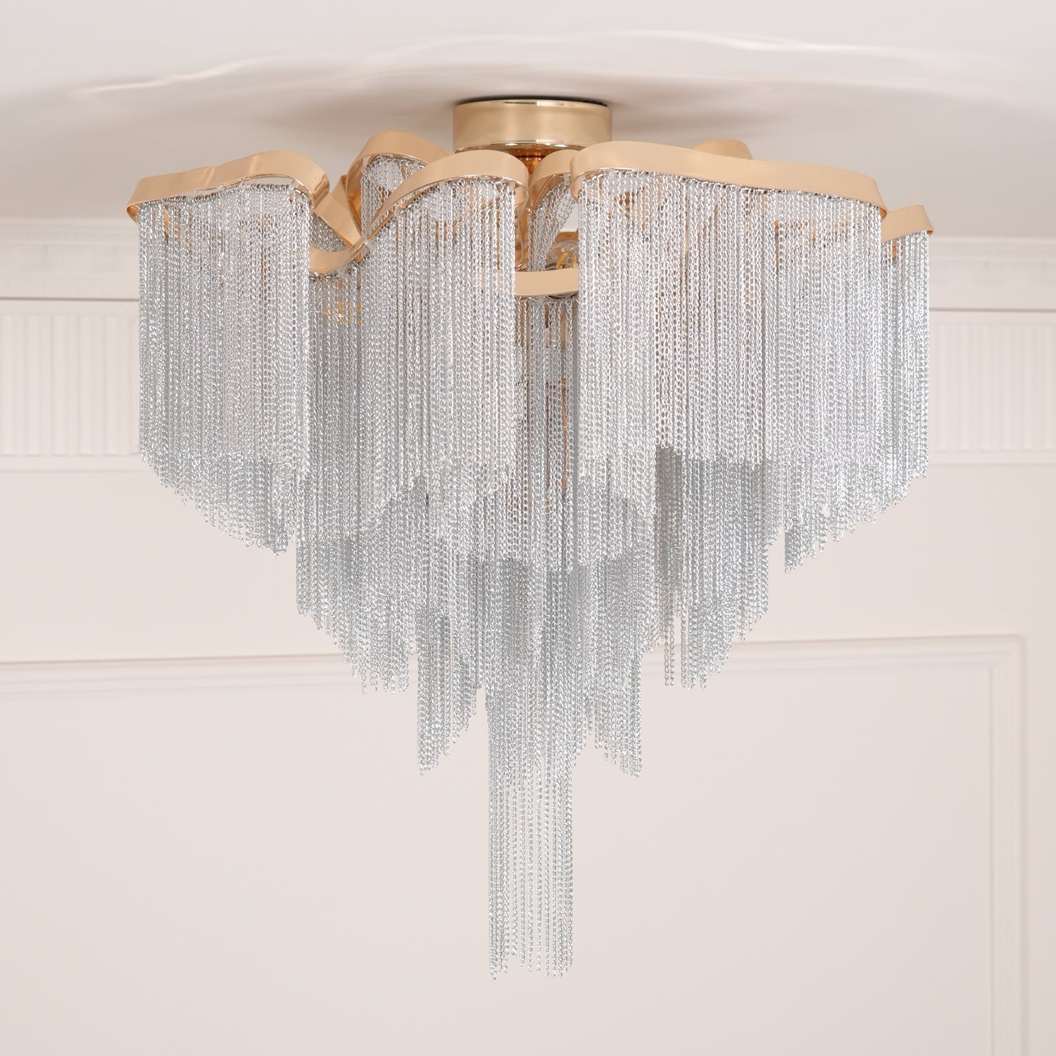 Mevrin Ceiling Lamp Modern Tassel Art-Neutral Decor