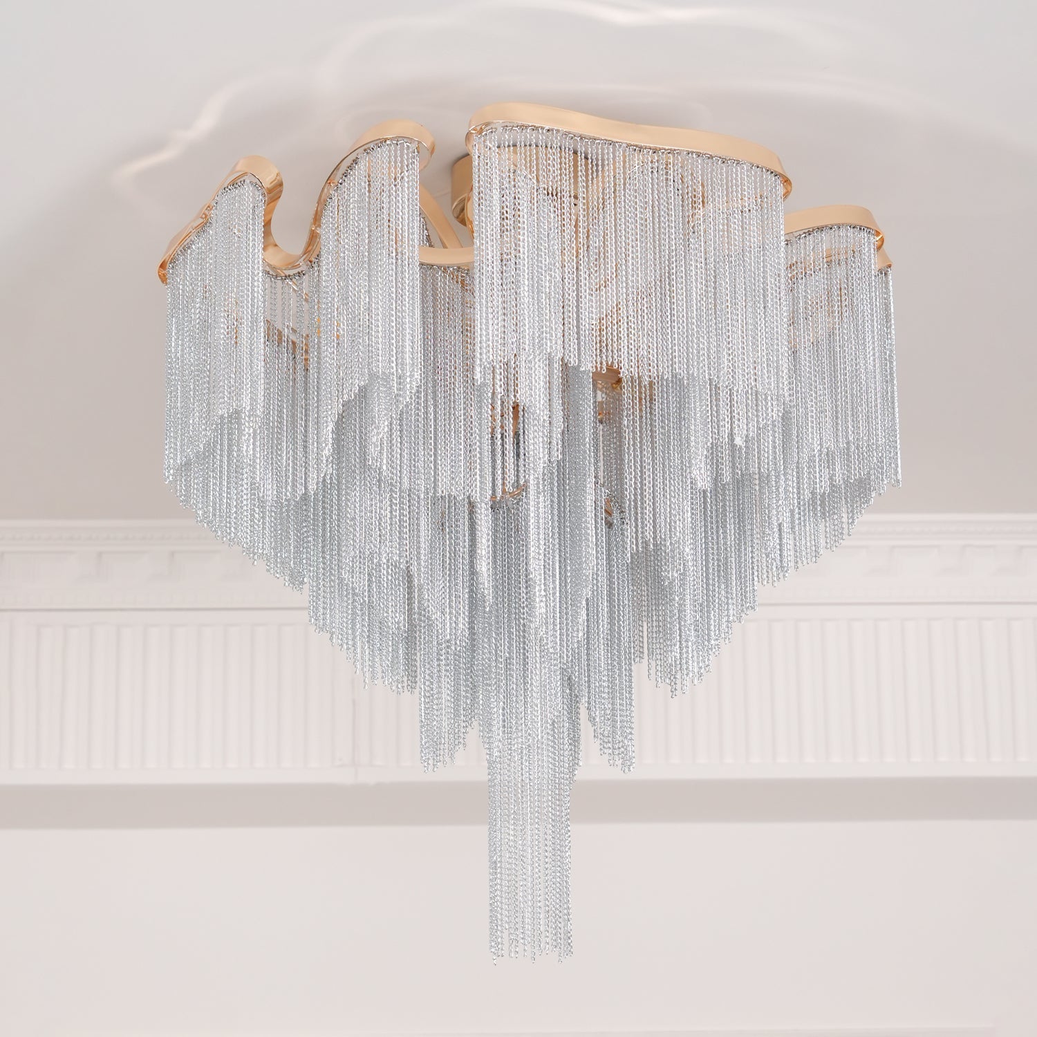 Mevrin Ceiling Lamp Modern Tassel Art-Neutral Decor