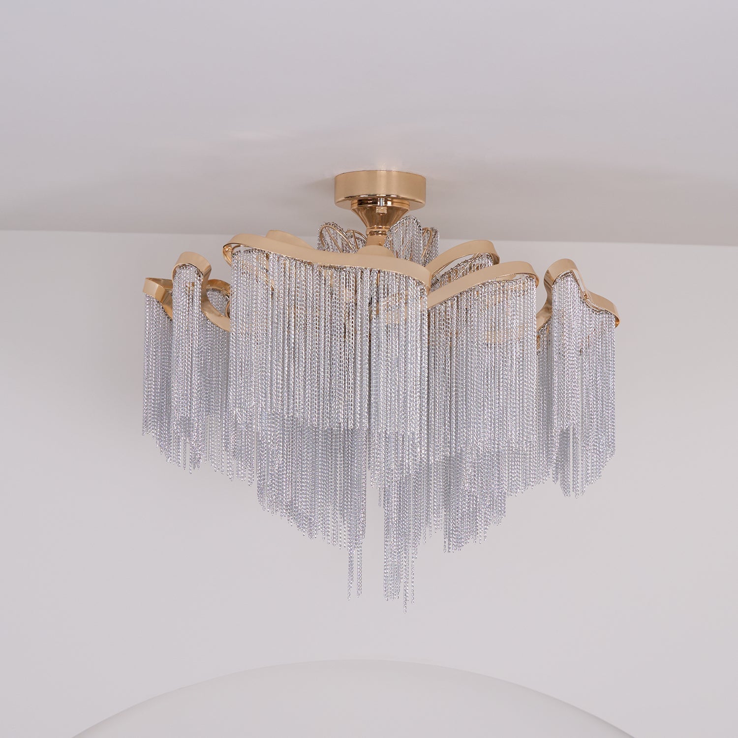 Mevrin Ceiling Lamp Modern Tassel Art-Neutral Decor