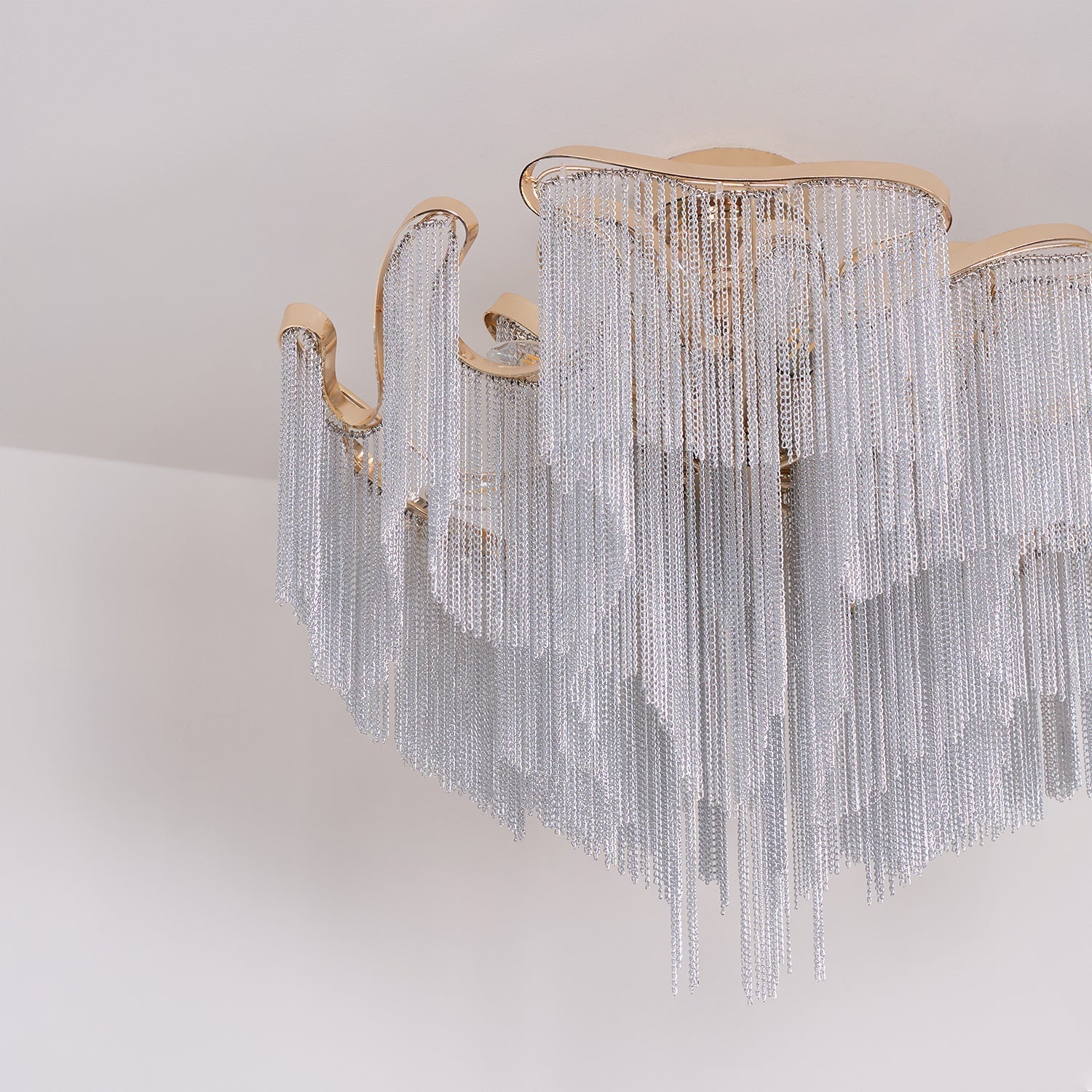 Mevrin Ceiling Lamp Modern Tassel Art-Neutral Decor