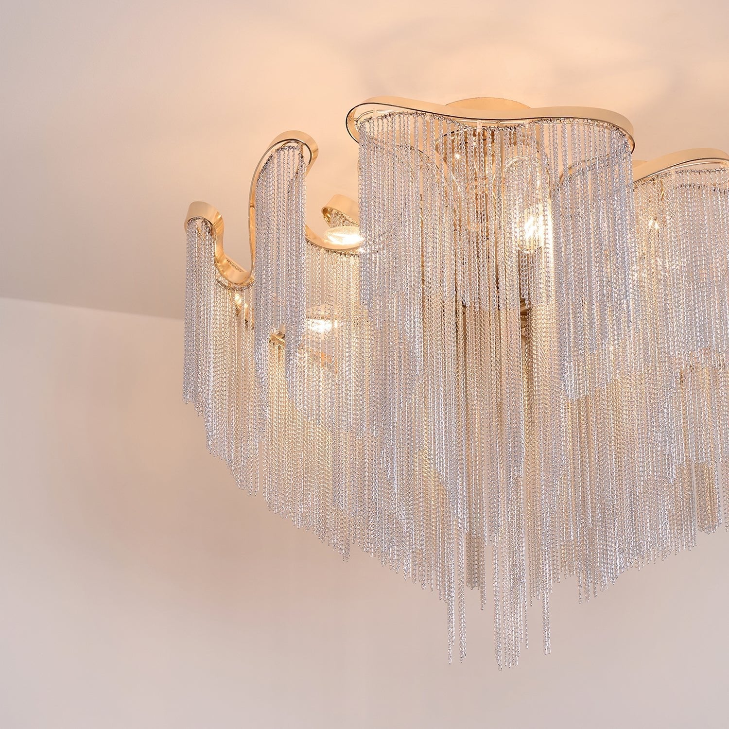 Mevrin Ceiling Lamp Modern Tassel Art-Neutral Decor