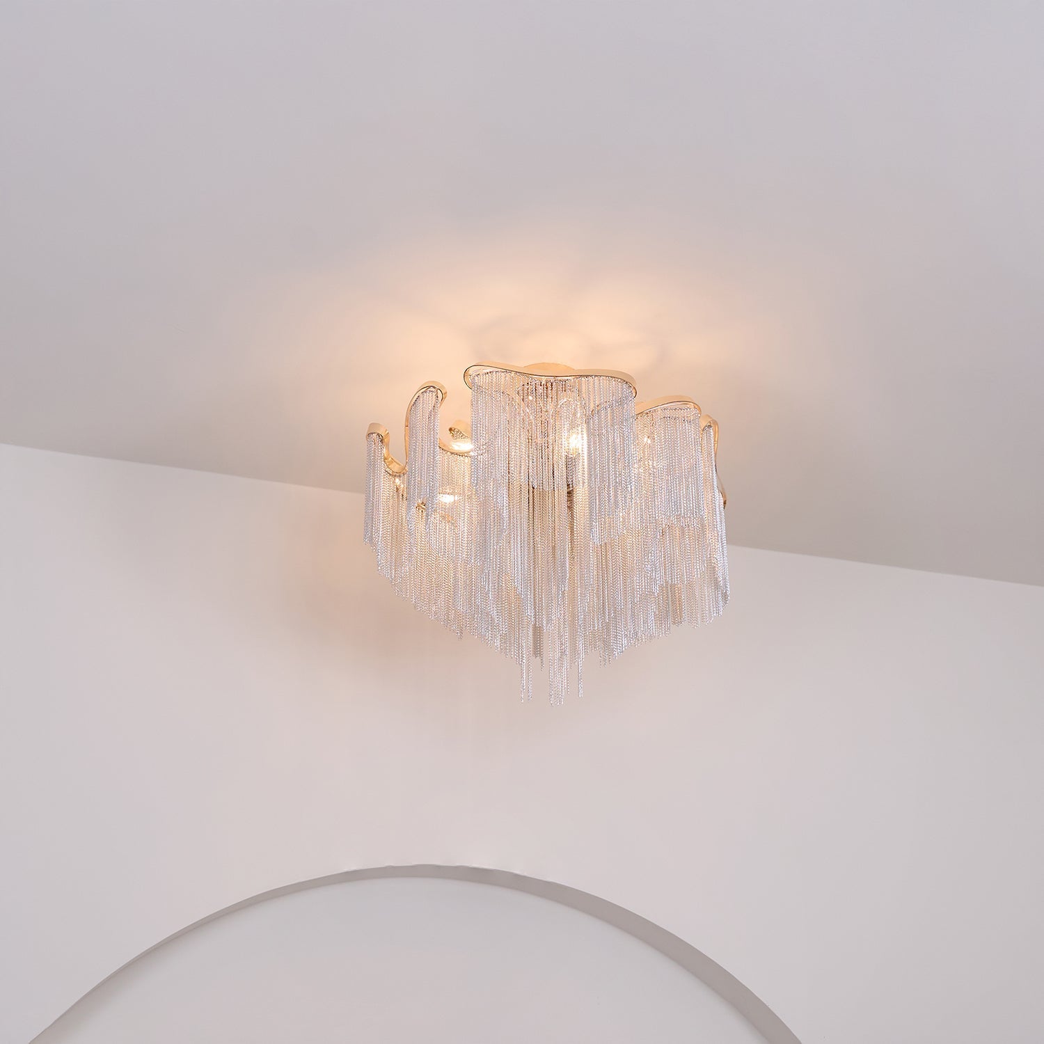 Mevrin Ceiling Lamp Modern Tassel Art-Neutral Decor