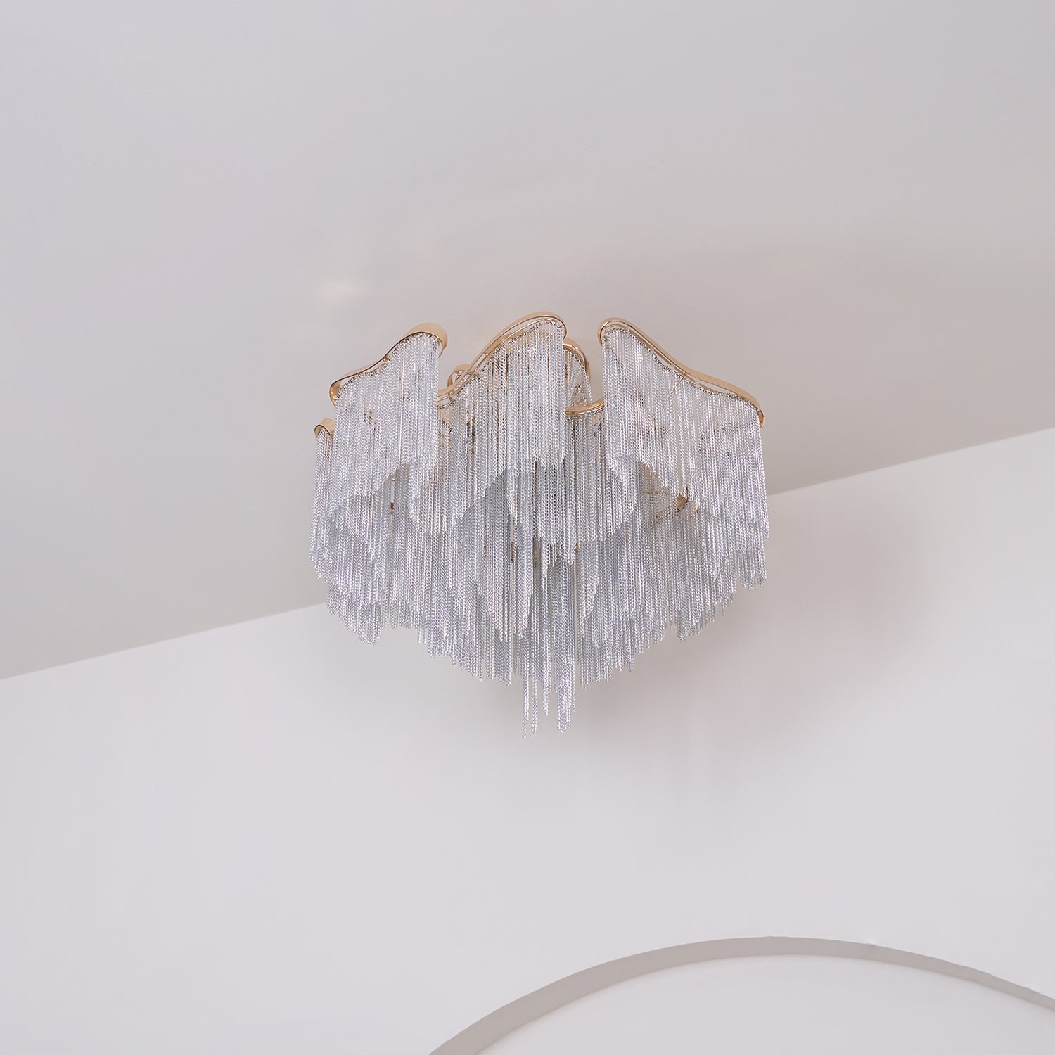 Mevrin Ceiling Lamp Modern Tassel Art-Neutral Decor