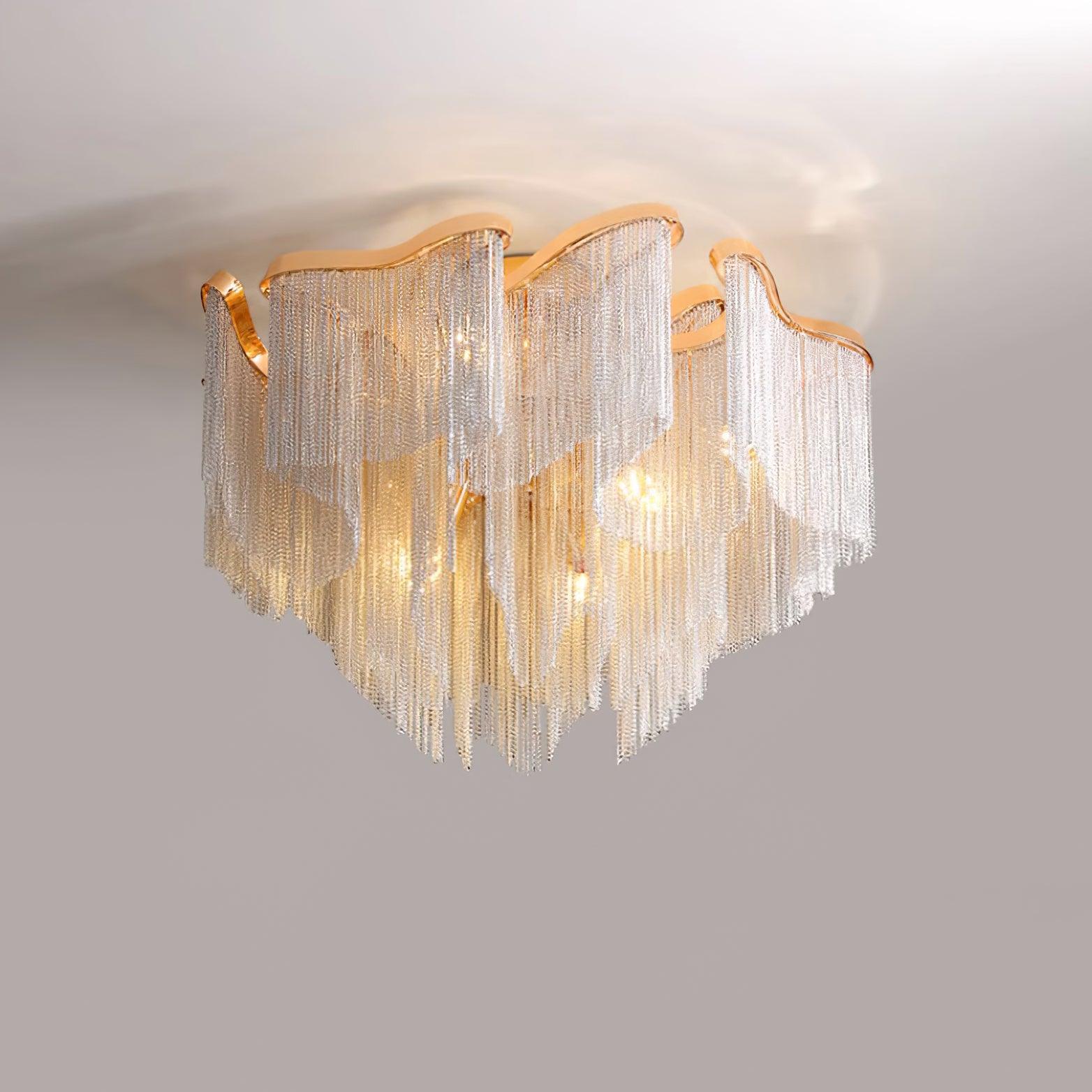 Mevrin Ceiling Lamp Modern Tassel Art-Neutral Decor