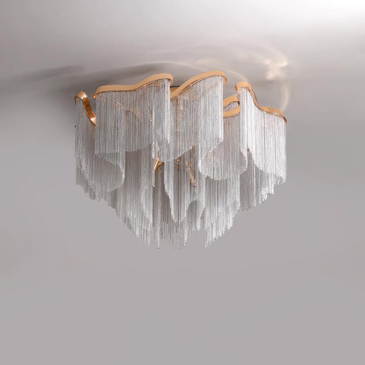 Mevrin Ceiling Lamp Modern Tassel Art-Neutral Decor