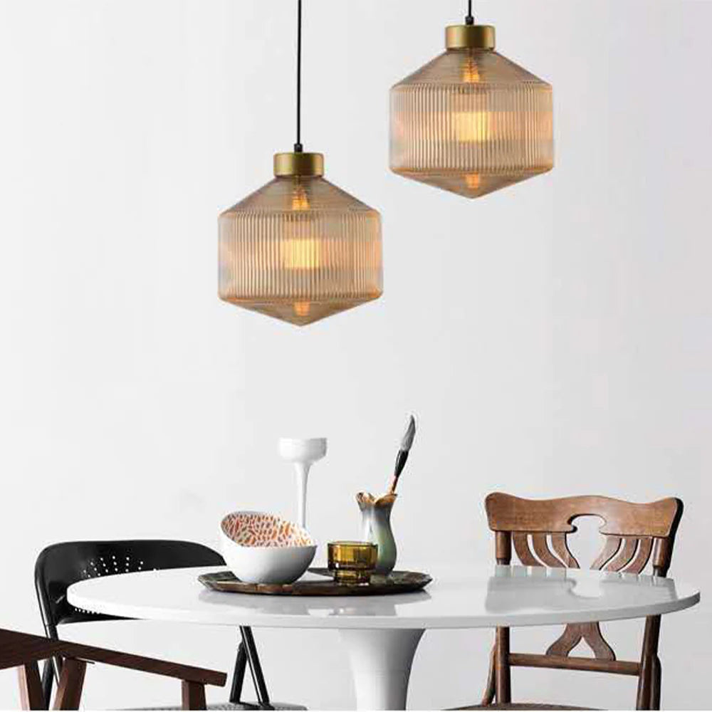 Valentina Modern LED Pendant Light Smoke Gray Glass Bedroom - Neutral Decor