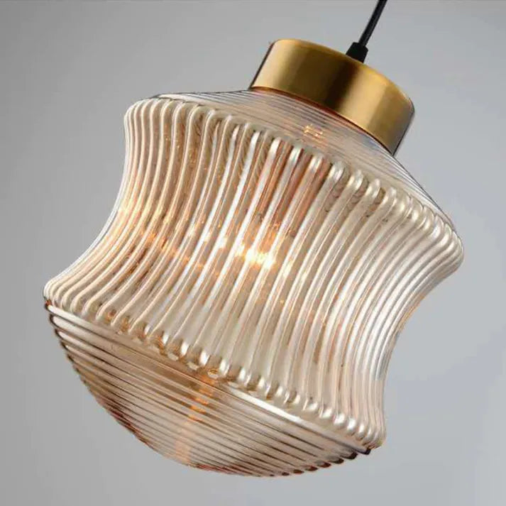 Valentina Modern LED Pendant Light Smoke Gray Glass Bedroom - Neutral Decor