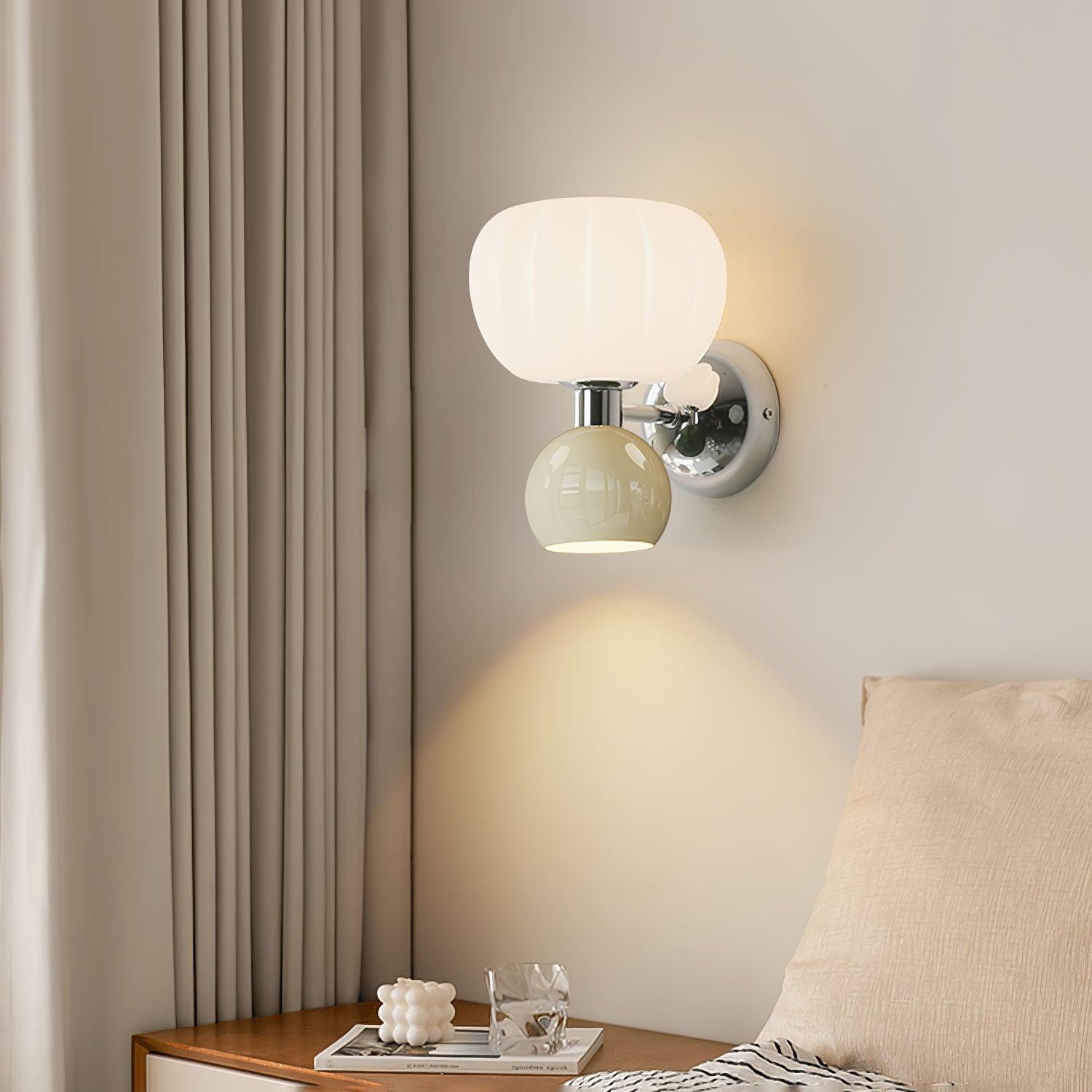 Jorvin Nordic Art Cream Plastic Sconce Wall lamp-Neutral Decor