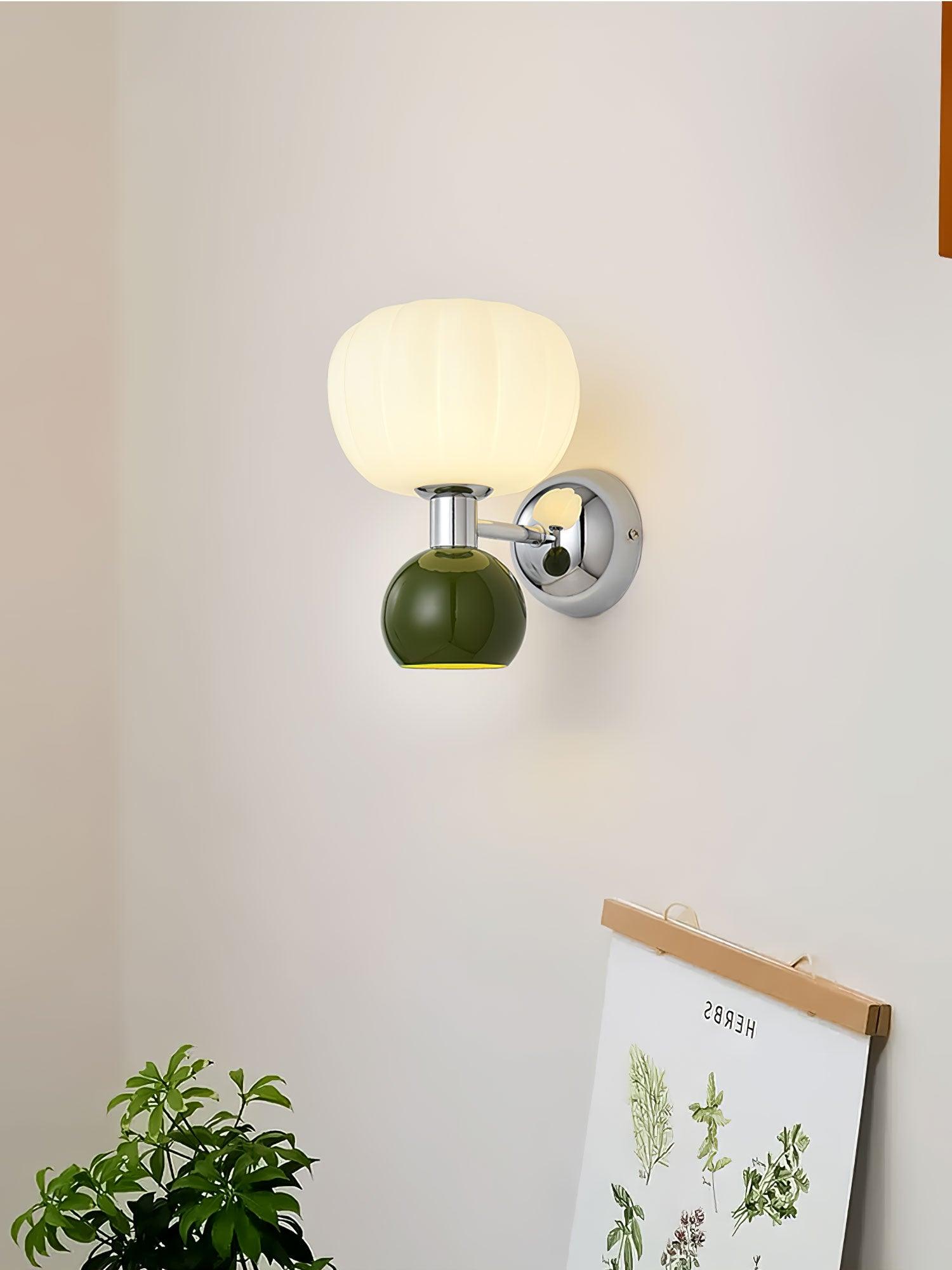 Jorvin Nordic Art Cream Plastic Sconce Wall lamp-Neutral Decor