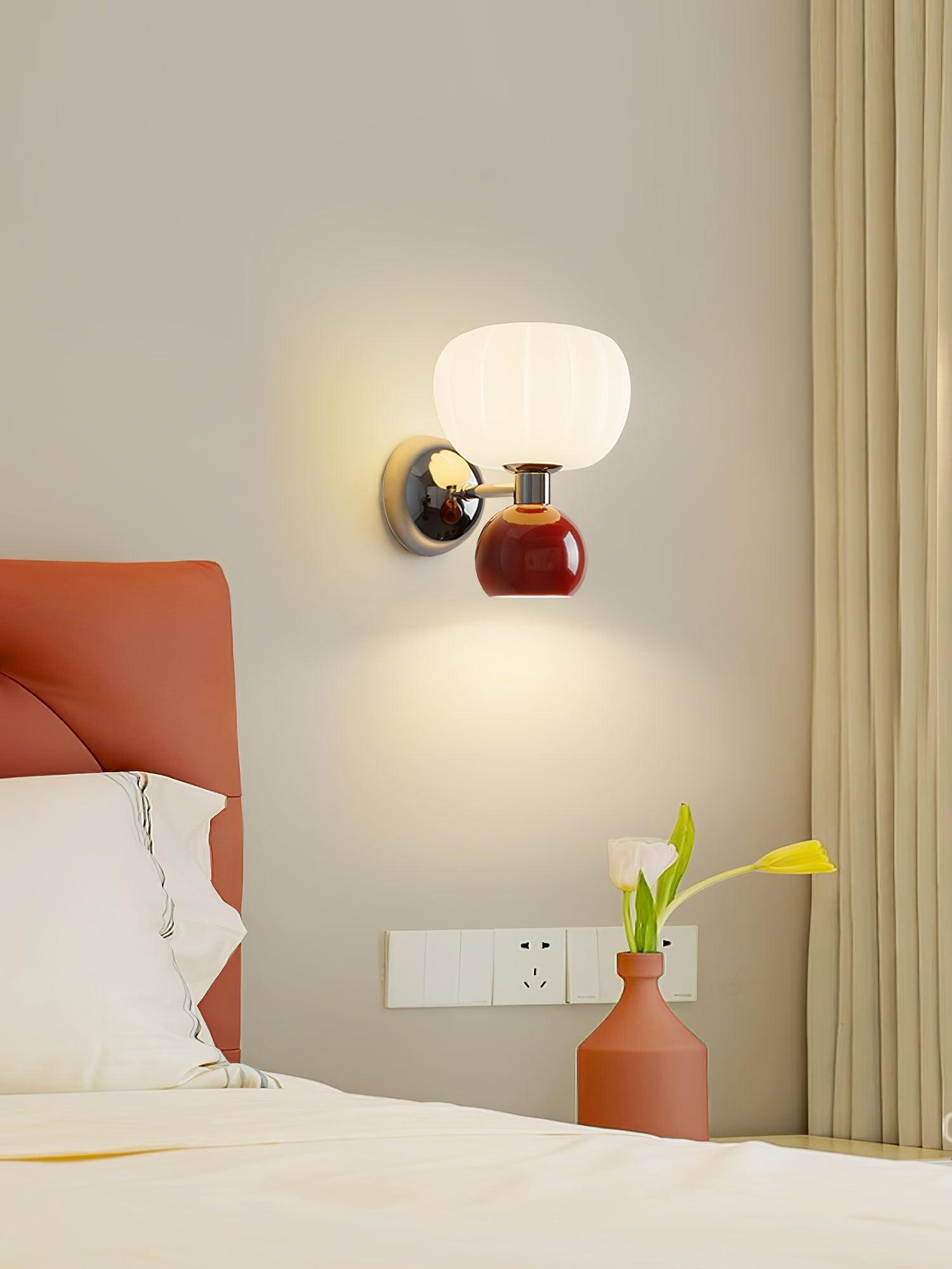 Jorvin Nordic Art Cream Plastic Sconce Wall lamp-Neutral Decor
