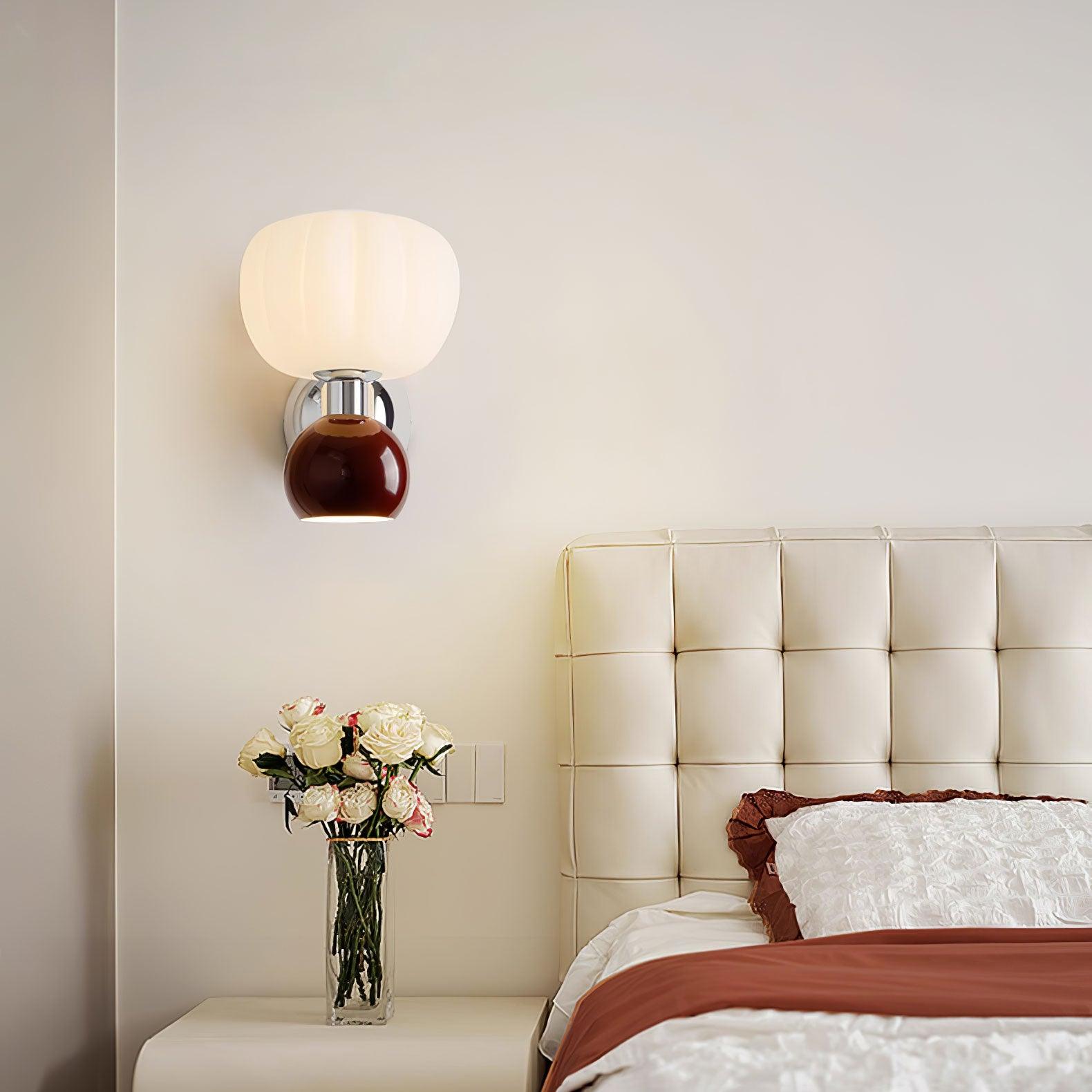 Jorvin Nordic Art Cream Plastic Sconce Wall lamp-Neutral Decor