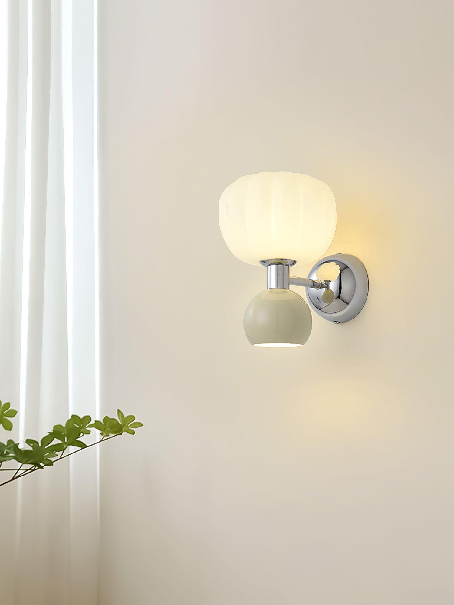 Jorvin Nordic Art Cream Plastic Sconce Wall lamp-Neutral Decor