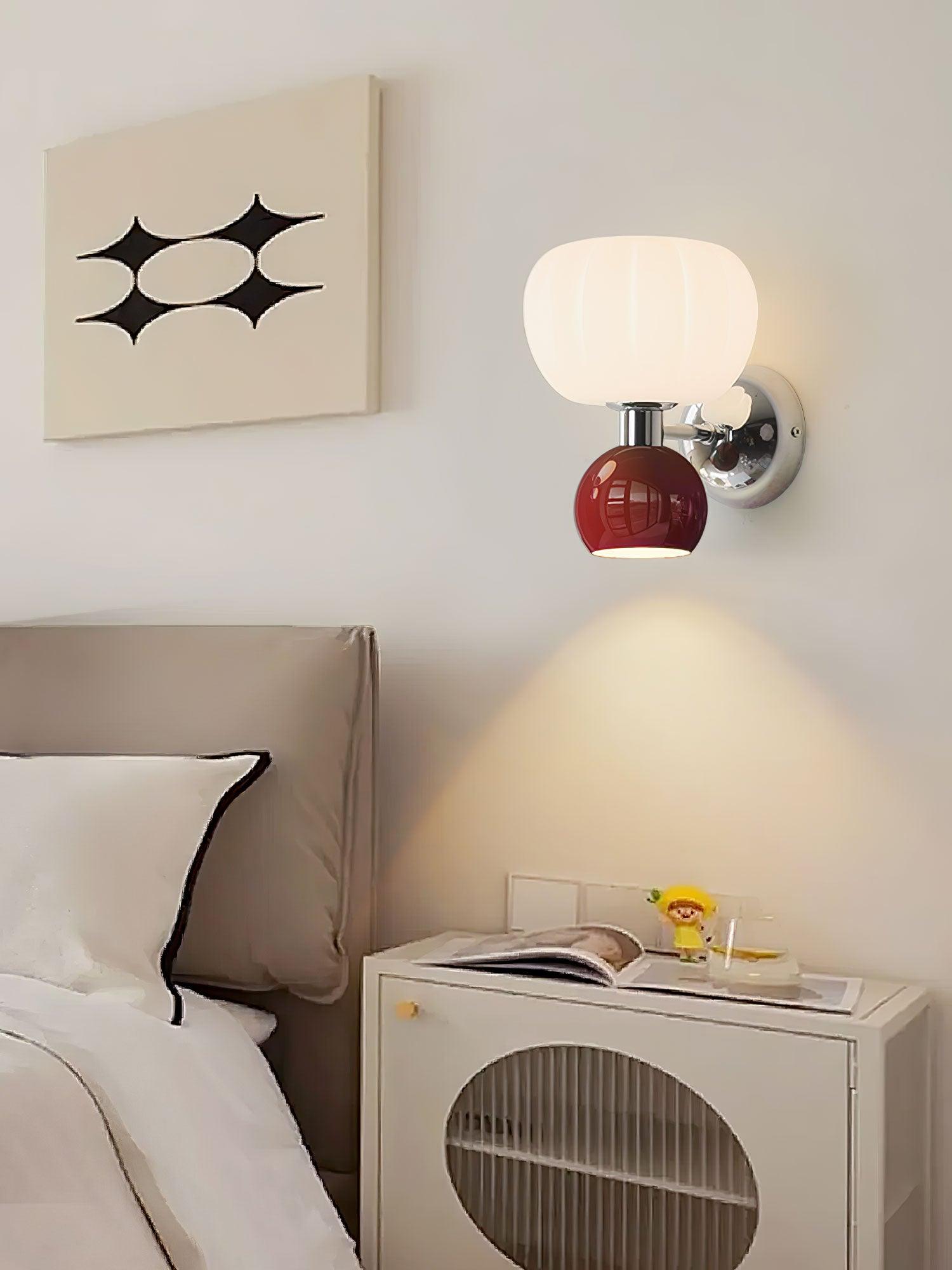 Jorvin Nordic Art Cream Plastic Sconce Wall lamp-Neutral Decor