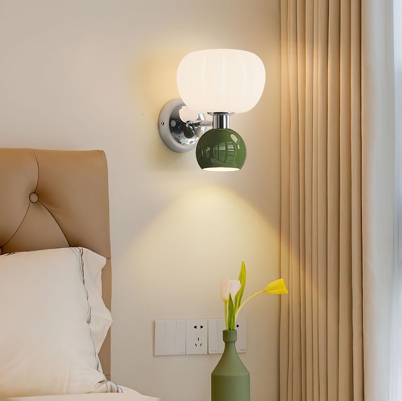 Jorvin Nordic Art Cream Plastic Sconce Wall lamp-Neutral Decor