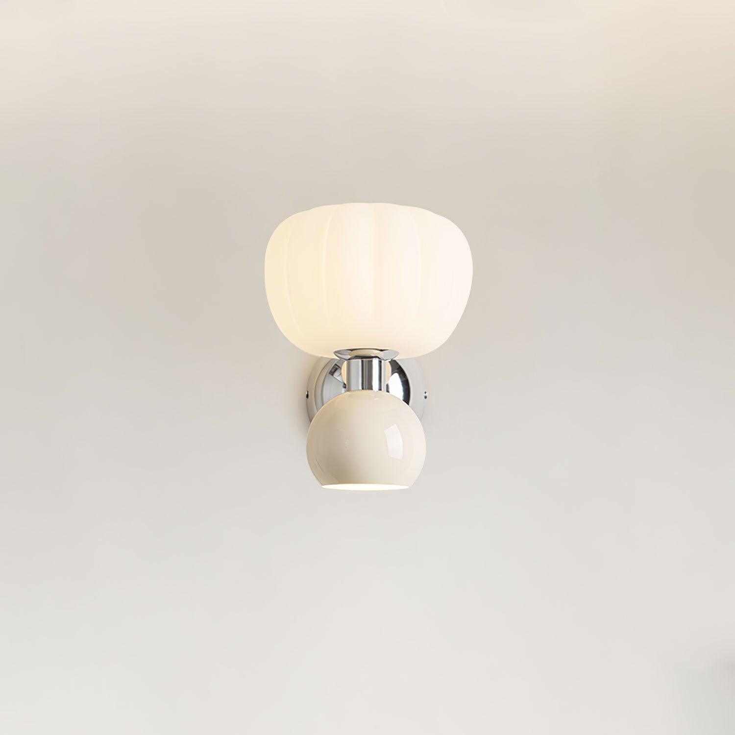 Jorvin Nordic Art Cream Plastic Sconce Wall lamp-Neutral Decor