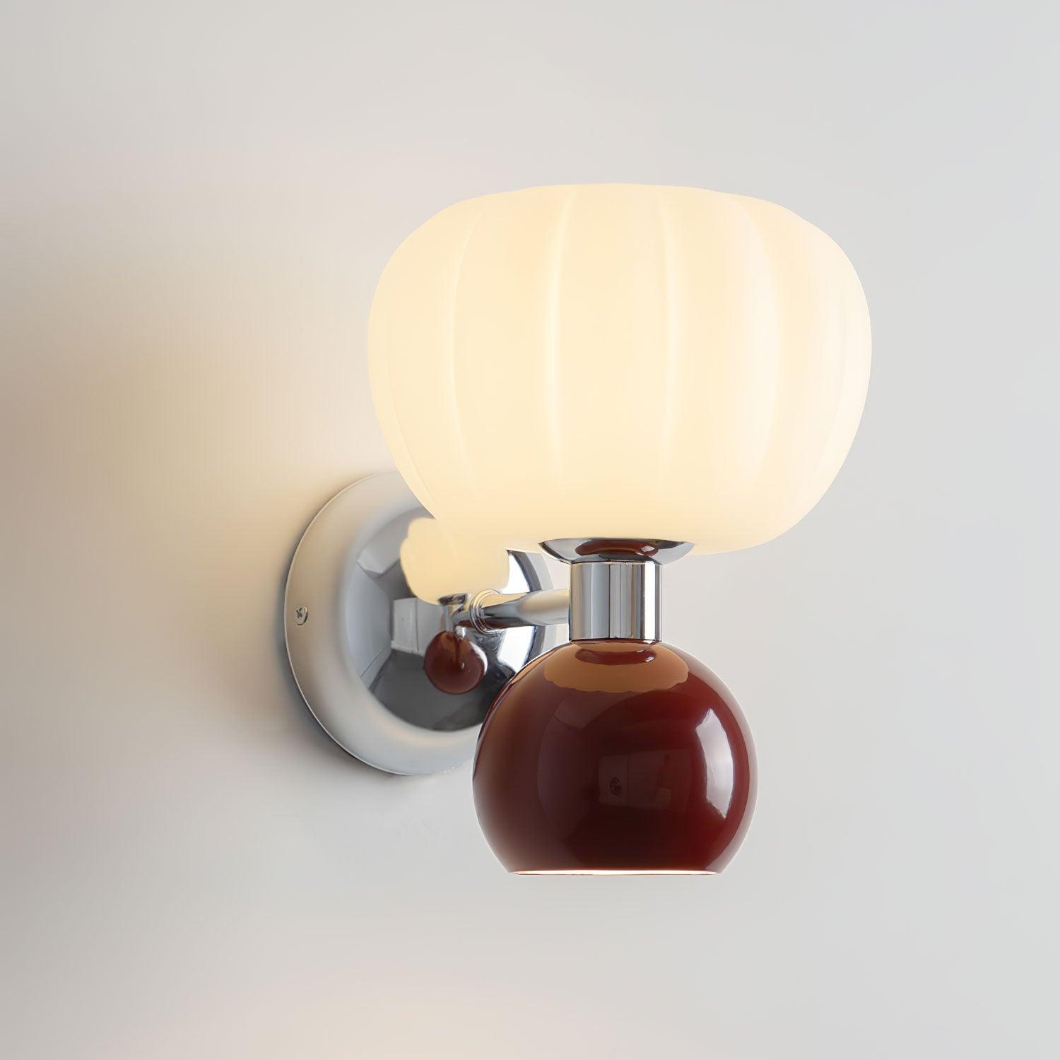 Jorvin Nordic Art Cream Plastic Sconce Wall lamp-Neutral Decor