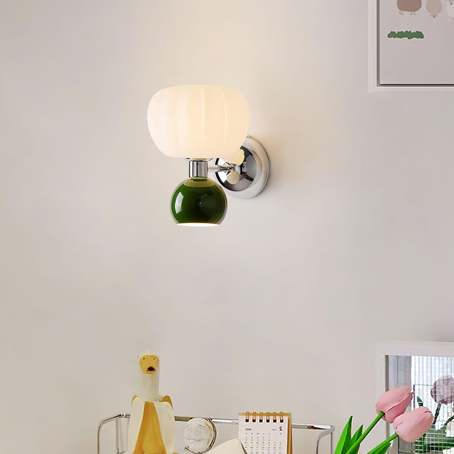 Jorvin Nordic Art Cream Plastic Sconce Wall lamp-Neutral Decor