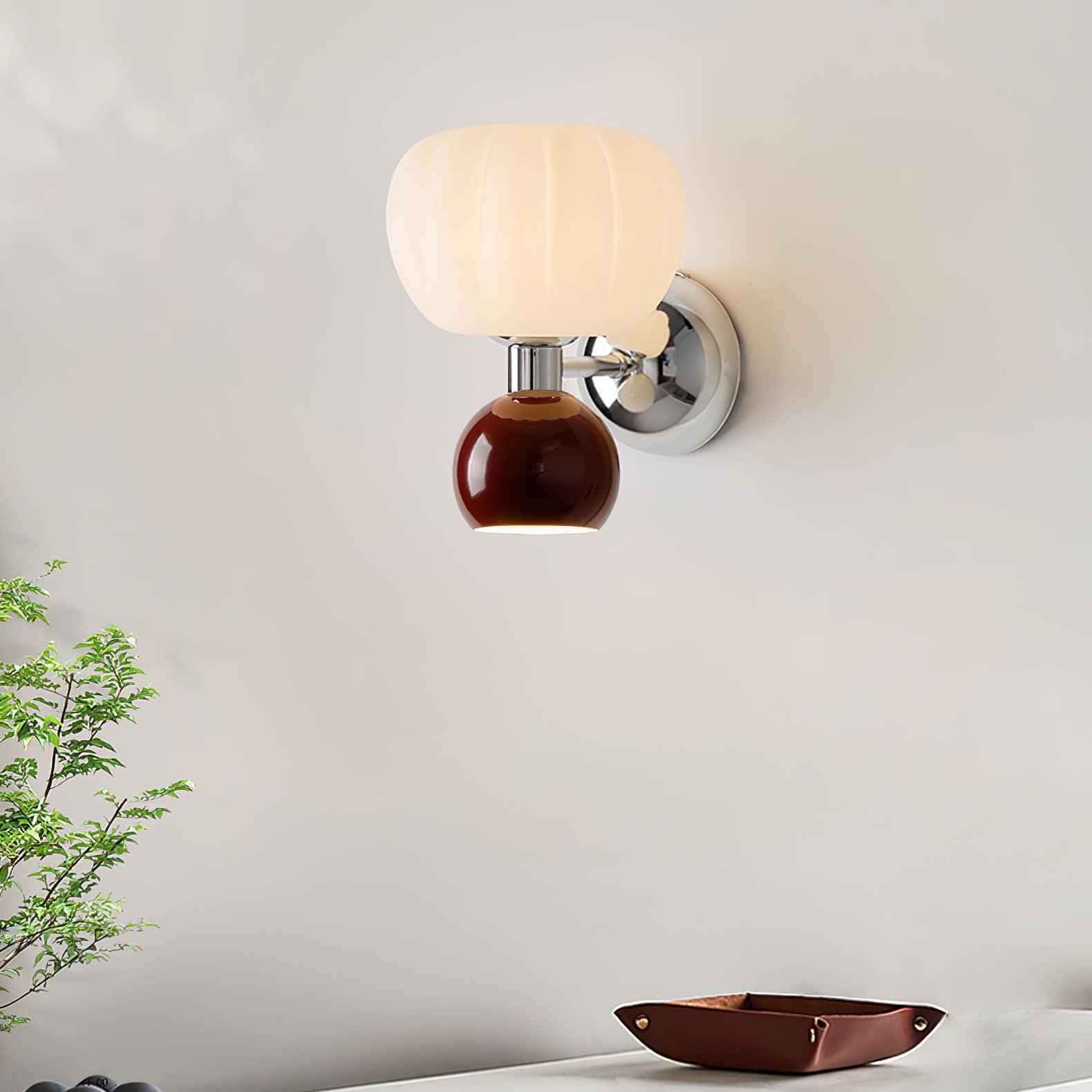 Jorvin Nordic Art Cream Plastic Sconce Wall lamp-Neutral Decor