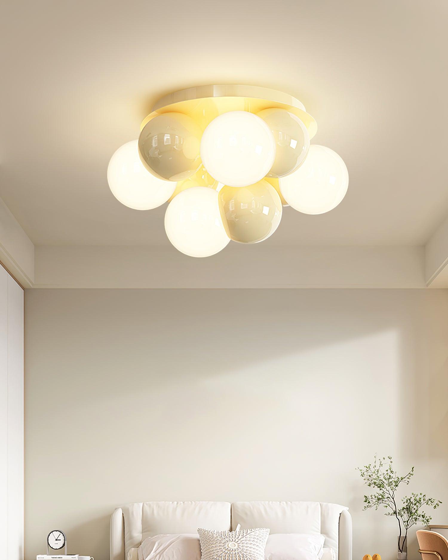 Ceiling Light Metal Body Bubbles Modern Minimalist
