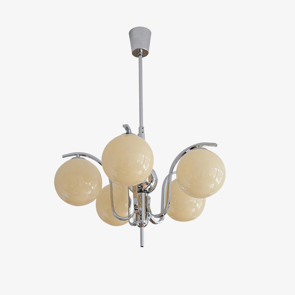 Lustra Chandelier Chrome Glass Modo Deco Elegant-Neutral Decor