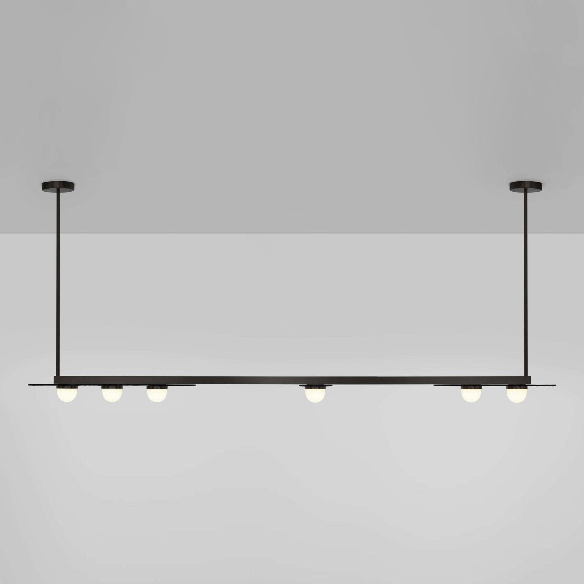 Lustra Chandelier LED Linear Gold Frame-Neutral Decor