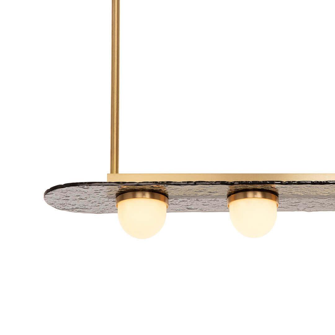 Lustra Chandelier LED Linear Gold Frame-Neutral Decor