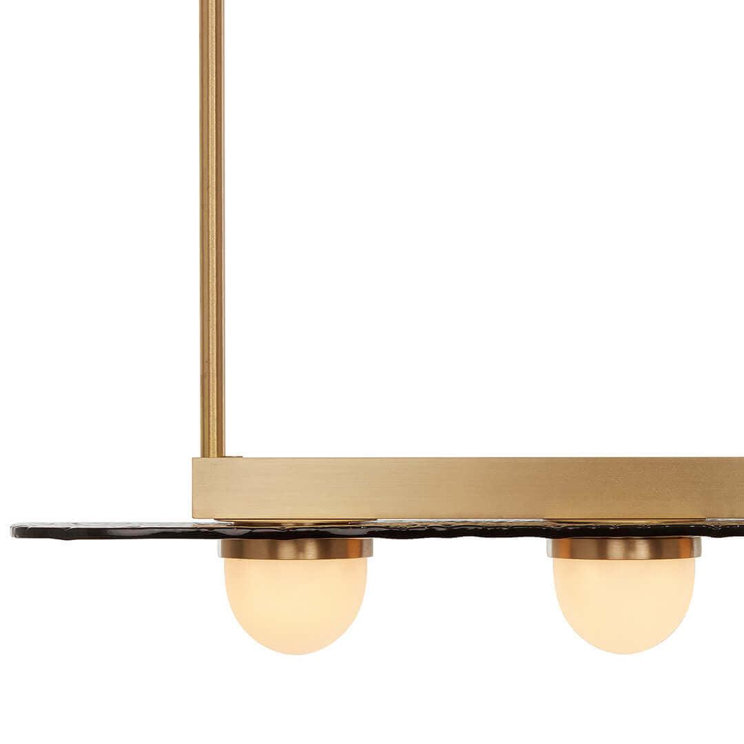 Lustra Chandelier LED Linear Gold Frame-Neutral Decor