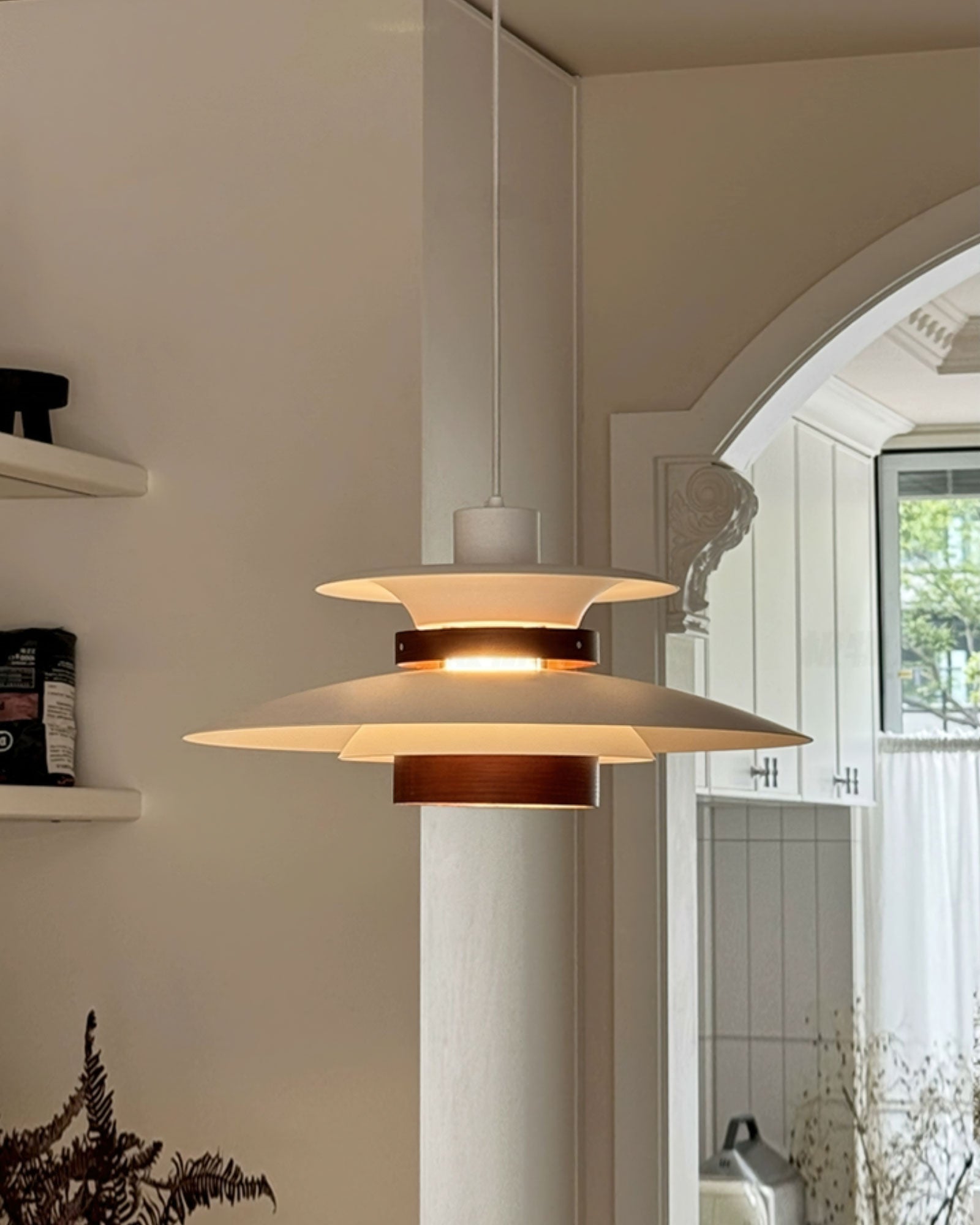 Sirixy Wood Steel Pendant Lamp-Neutral Decor