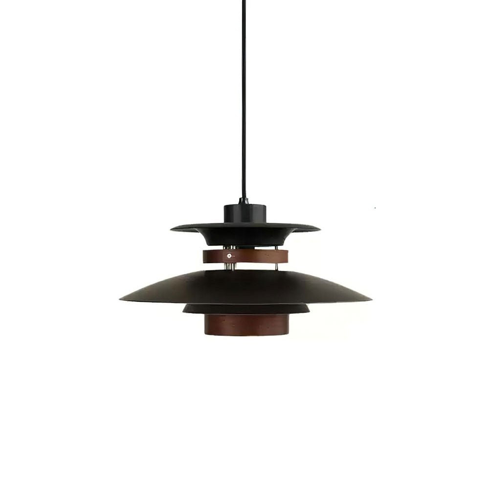 Xyla Pendant Lamp Wood Layered Shade Nordic Dining-Neutral Decor