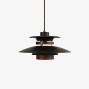 Xyla Pendant Lamp Wood Layered Shade Nordic Dining-Neutral Decor