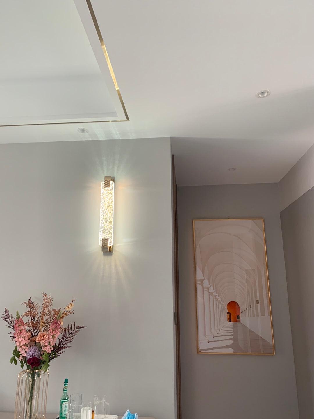 Tevan Crystal Glam Wall Lamp-Neutral Decor